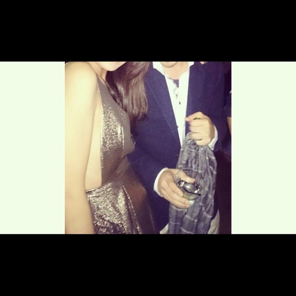 Flared Gold Dress - Picture 3 of 5